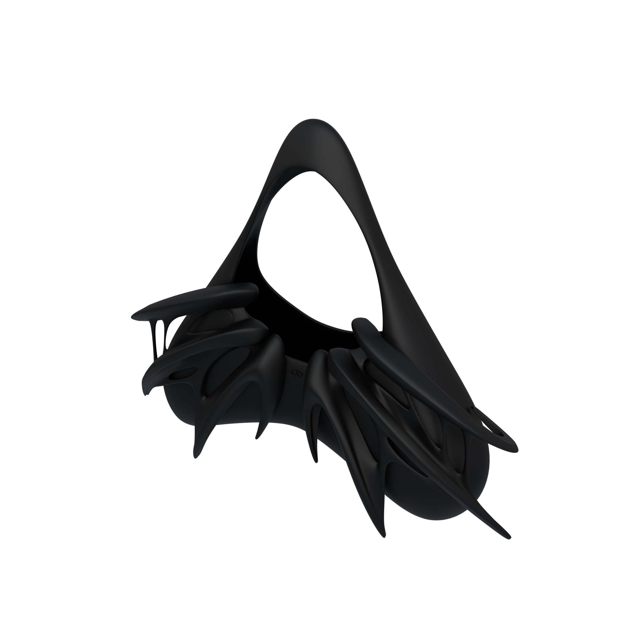 Claw HandBag ( Matte Black )